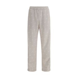 Gcds Men All-Over Logo Pinstripe Track Pants